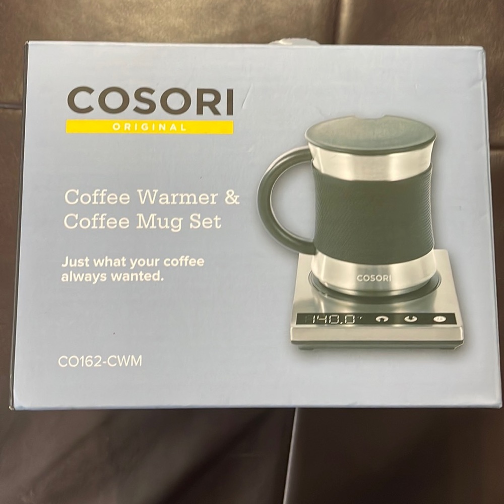 Cosori coffee warmer and coffee mug set